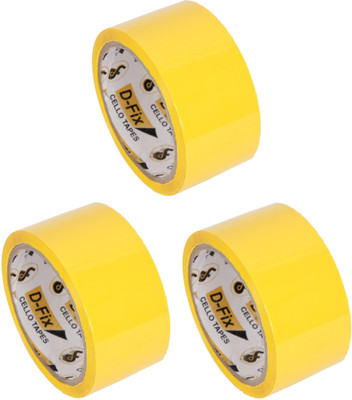 Dfix SINGLE SIDE HANDHELD Packaging Tape (Manual)(Yellow)
