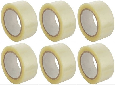 Bloom Single Sided Handheld Cello Tape (Manual)(Set of 6, Transparent)