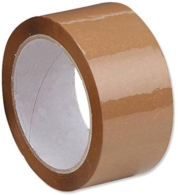 Homehop Revensa Single Sided Multipurpose 100m Brown Adhesive Ideal for DIY, Office, Shipping, Storage Masking Tape (Manual)(Set of 1, Brown)