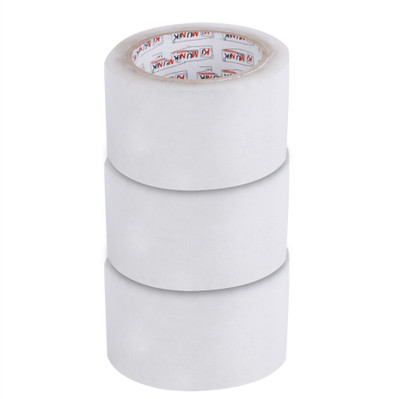 Ki Munik 3 Inch / 45 Mtr Packaging Self Adhesive Bopp Tape_155 For Shipping & Packing, Home, Office, Parcel & Industrial Use Premium Quality Tape_112 (Manual)(White)