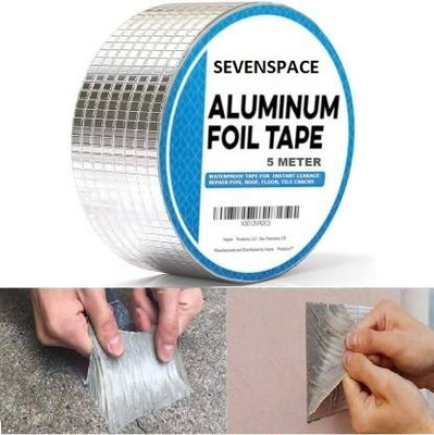 SEVENSPACE Self Adhesive Manual Dispenser Aluminum Foil tape (Manual)(Set of 1, Silver)