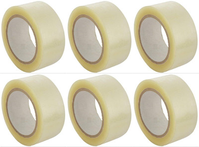 Sterling Design 2 inch X 60meter adhesive tape 60 metres Dispenser Transparent (Manual)(White)