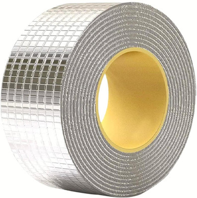 crockdile Aluminium tape Waterproof Aluminium Rubber Tape for Leakage Repair, Hot & Cold Temperature Aluminium Foil Tape, Perfect for Sealing, Leakage, Crack, Metal & Pipe Repair (Manual)(Set of 1, Silver) crockdile Aluminium tape Waterproof Aluminium Rubber Tape for Leakage Repair, Hot & Cold Temperature Aluminium Foil Tape, Perfect for Sealing, Leakage, Crack, Metal & Pipe Repair (Manual)(Set of 1, Silver)