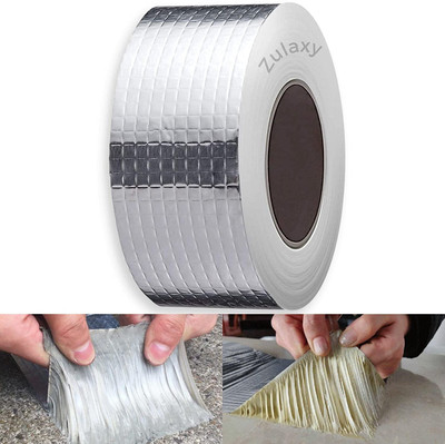 nkcollction Waterproof HEAVY ALUMINIUM SILVER TAPE HEAVY ALUMINIUM SILVER TAPE (Manual)(Set of 1, Silver)