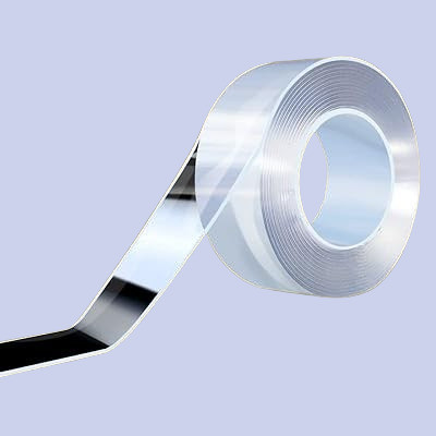 Mid Light Double Sided Double Nano Adhesive Tape (Manual)(Set of 1, Transparent)