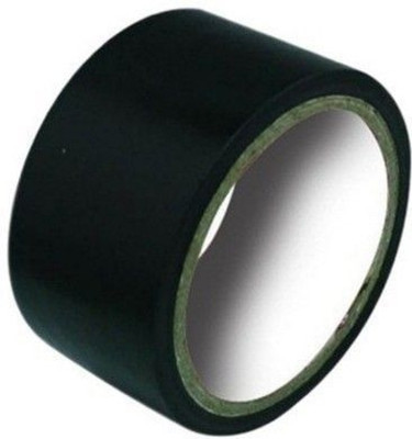 BlackDreams Single sided roll High Strength Adhesive and Accurate Length quality tape (Manual)(Set of 1, Black)