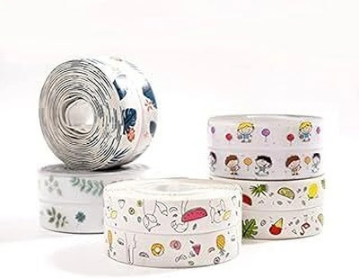 JBETERNIS Waterproof Tape for Kitchen Sink Oil Proof Dispenser Manual (Manual)(Set of 1, White)