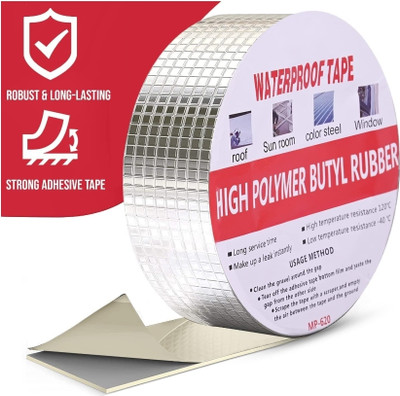 vakratunda Leakage Repair Waterproof Tape For Pipe Leakage Roof Water Tape Leakage Solution small dispenser T6 (Manual)(Set of 1, Silver)