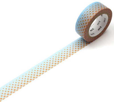 MT Washi Single Sided Pop Dot Blue Masking Tape (Manual)(Shade - Blue)