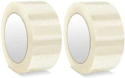 GMH Transparent Tape 2 Inch Shipping Packaging Dispenser tape (Manual)(Set of 2, transparent)