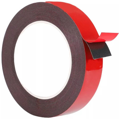 Airtick Double Sided NA Removable Mounting Strong Red Foam Adhesive Tape (Manual)(Set of 1, Red)
