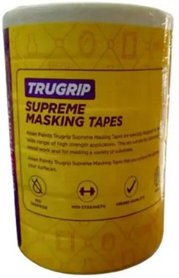Asian Paints AP Truegrip Supreme 1 INCH 20 METER Masking Tape 40m (1 roll) (Manual)(White)