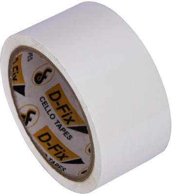 Dfix SINGLE SIDE HANDHELD Packaging Tape (Manual)(Set of 3, White)