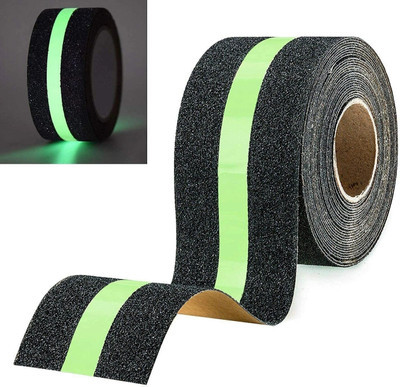 Rexmon Anti Slip Grip Tape, Non-Slip Traction Tapes with Glow Self Adhesive PVC (Manual)(Set of 1, Black)
