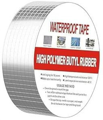 ActrovaX Self Adhesive Handheld Leakage Repair Waterproof Tape (Manual)(Set of 1, Silver)
