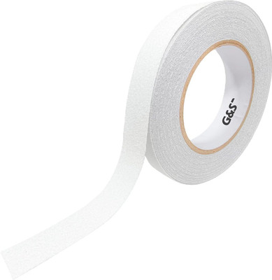 GSS 25mm Anti Slip Tape I Anti Skid Tape For Wooden, Marble, Metal, Granite HANDHELD Anti Skid Tape (Manual)(Set of 1, White)