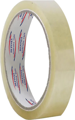 HEPINES HEPINES 1 Inch 65 Meter Pack of 1 Transparent Tape Self Adhesive Packing Tape Manual Dispenser Transparent BOOP Cello Tape, Self Adhesive High-Strength Packing Tape (Manual)(Set of 1, Transparent)