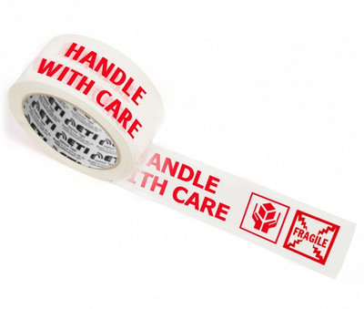 Essence Tape Packaging Single Sided Handheld Cello Tapes (Manual)(Set of 1, Red, White)