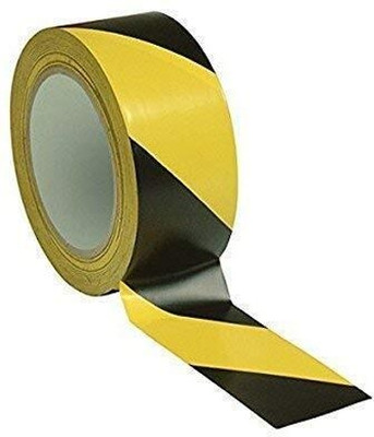 sr enterprises Single Sided Floor Marking Tape Dispenser 2inch for ESD Safe Area Warning Caution Zebra Floor Marking Tape(4pcs) (Manual)(Set of 1, Black & Yellow)