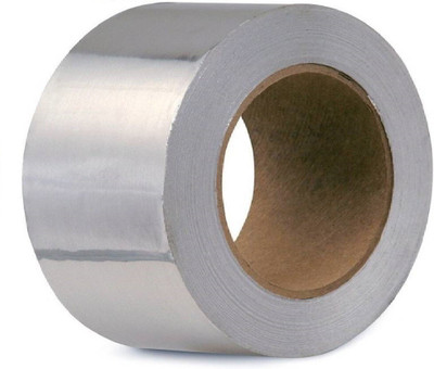 Hippo 3 inch Single sided self adhesive Aluminium Foil Tape 3 inch (Manual)(Set of 1, Silver)