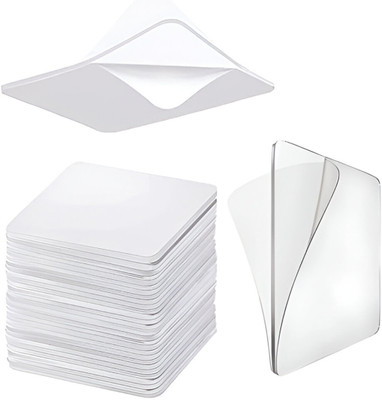 KSHMANIDHAYE 30pcs Double Sided Wall Tape Sticker Transparent Mounting Gel Pads Medium Tow Sided (Manual)(Transparent)