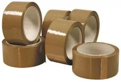 Jain Associates Single Sided Handheld Cello Tape (Manual)(Set of 6, Brown)