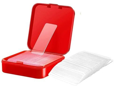 Vuvea Self Adhesive Double Sided Tape Sticker 60 Pcs Transparent Manual Tape Sticker (Manual)(Set of 60, Transparent)