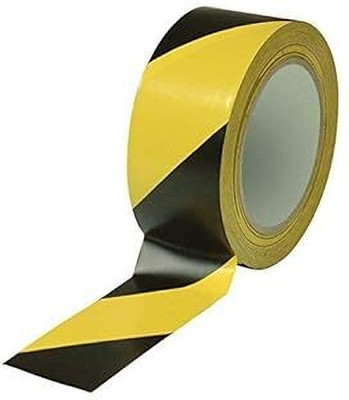 TreasureTree Anti Slip Tape / Size-50 Meters x 30 MM / Safety Non Skid , Non Slip Tapes 48Mx30MM (Size) Dispenser Manual (Manual)(Set of 1, Yellow,Black)