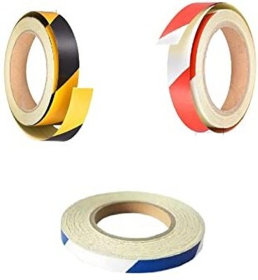 SUPERMALL single side small roll (Manual)(Set of 3, Red & Silver, Blue & Silver, Black & Yellow)