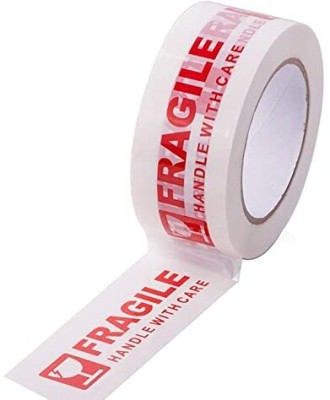 Imperic global Fragile Tape (Handle with Care) Handheld Cello Tape (Manual)(White)