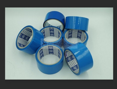 voiss FLI ART e comm printed Goenka branded packaging tape (Manual)(Set of 12, Blue, transaprent)