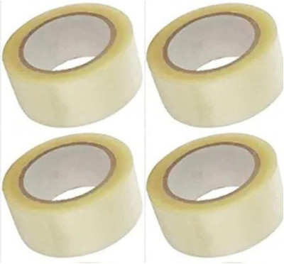 Sterling Design 2 inch X 60meter adhesive tape 60 metres Dispenser Transparent (Manual)(Set of 12, White)