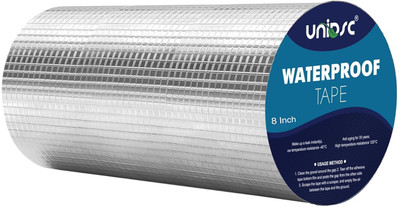 UNIDSC Waterproof Adhesive Aluminium Foil Tape Sealing Butyl Rubber Tape 5cm/2inch x 5m Super Strong Butyl Sealant Sticky Tape Dispenser Dispenser Aluminum Foil Tape (Manual)(Set of 1, Silver) UNIDSC Waterproof Adhesive Aluminium Foil Tape Sealing Butyl Rubber Tape 5cm/2inch x 5m Super Strong Butyl Sealant Sticky Tape Dispenser Dispenser Aluminum Foil Tape (Manual)(Set of 1, Silver)
