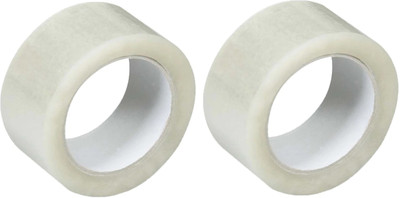 Tidy Fox Cello Tape 2 inch x 65 mtr Cello Tape (Manual)(Set of 2, Transparent)