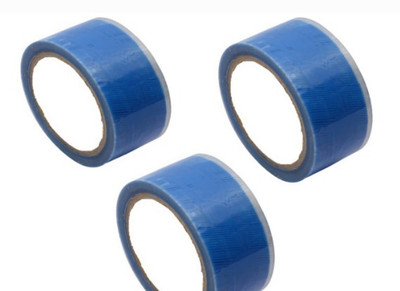 Shree Dayal Enterprises single sided e-comm flip car T 2 inch branded packaging tape (Manual)(Set of 6, Blue, transaprent)