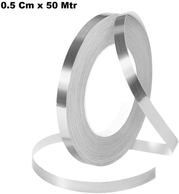 DEWORLD Silver Tiles Gap Tape 0.5 Cm Silver Tiles Gap Tape 0.5 Cm Silver Tiles Gap Tape 0.5 Cm (Manual)(Set of 1, Silver)