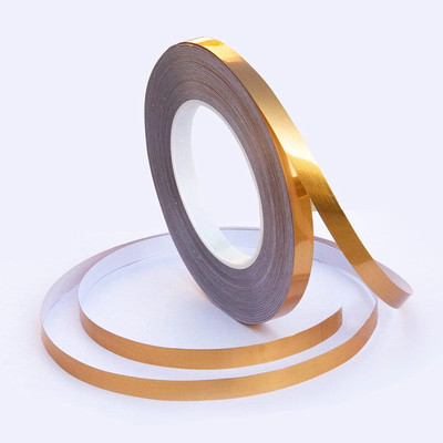 Quixi Single Sided 1CM x 50M Tiles Gap Tape (Manual)(Set of 1, Golden)