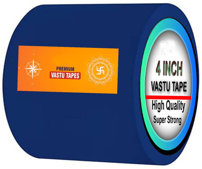 Dfix Enhance vastu energy Portable solution Dispenser 4 Inch Waterproof Heavy Duty Vinly Tape Correction of Toilet (Manual)(Set of 1, Blue)