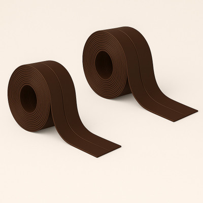 HomeHunt 2-Brown Waterproof Caulk Tape for Sink, Bathroom, Mildew Resistant Sealant Strip 2-Brown Waterproof Caulk Tape for Sink, Bathroom, Mildew Resistant Sealant Strip Cello Tapes (Manual)(Set of 2, Chocolate Brown)