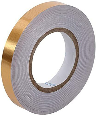 Skinny Decorative Sticker and Tile gap sealing tape Home and Office Dispenser Tile Sticker Tape Floor Decorative Tape (Manual)(Set of 1, Golden)