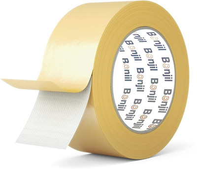 DN BROTHERS Double Sided Adhesive Medium 20mtr Double Sided Carpet Tape Heavy Duty, super Strong Sticky Tape for Carpet (Manual)(Set of 1, White)