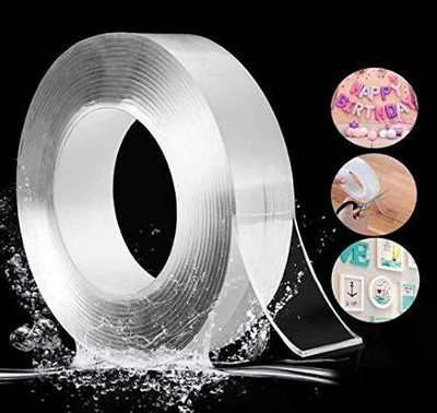 beautiloon Magic Tape Double Sided Tape Magic Tape Double Sided Tape Magic Tape Double Sided Tape (Manual)(Multicolor)