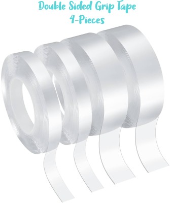 Lvnshika Enterprises Double Sided Tape handheld Double Sided Tape (Manual)(Set of 4, White)