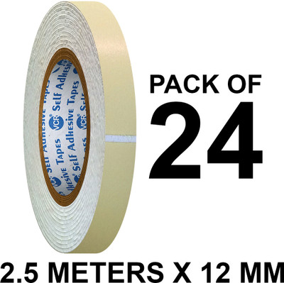 VCR Double Sided Handheld Double Side Foam Tape (Manual)(Set of 6, White)
