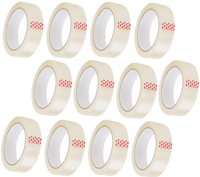 Dfix SINGLE SIDE HANDHELD Transparent Cello Tape (Manual)(Set of 12, Transparent)