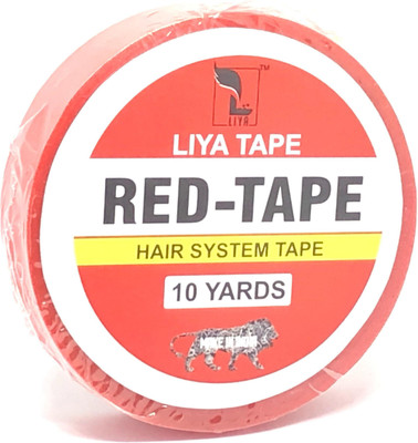 liya Double Sided | walker Tape | Hair wig Tape| Handheld Cello Tape (Manual)(Set of 1, Red)