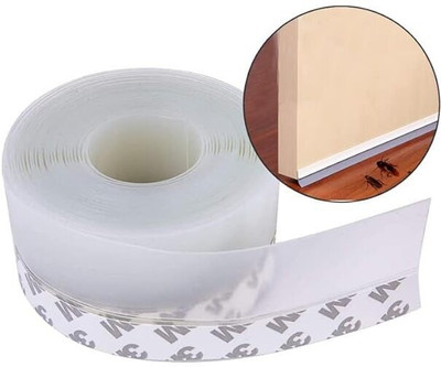 CITYCART Door Window Gap Sealing Silicon Handle held Dispenser Weather Stripping Bottom Seal Strip (Manual)(Set of 1, White)