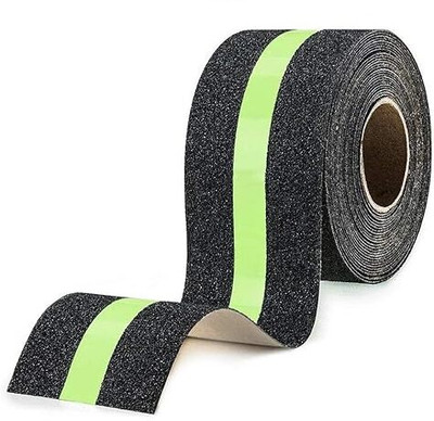 KDGTREADS Anti-Slip Grip Tape Non-Slip Traction Tapes with Glow in the Dark Heavy Duty Stairs Tape Dispenser betl (Manual)(Black)