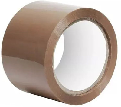 Shree Kala Home Decor Single Brown Adhesive Tape Brown Packaging Tape 3 Inch (Manual)(Set of 1, Brown)
