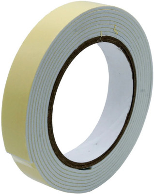 Ondesk Essentials Double Sided Foam Tape 2MM Thick 1Inch X 10Mtr Handheld Double Sided Foam Tape (Manual)(Set of 1, White)